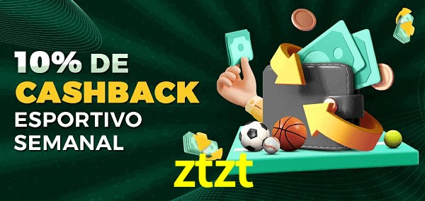 10% de bônus de cashback na ztzt