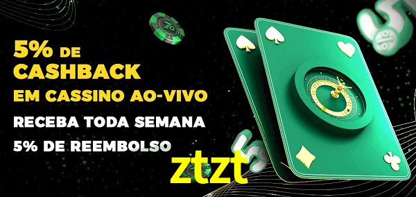 Promoções do cassino ao Vivo ztzt